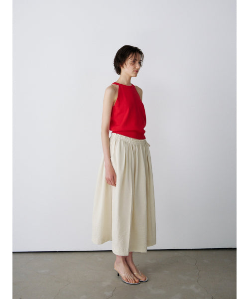 OPEN-BACK HALTER KNIT TOP - 3 COLORS RED