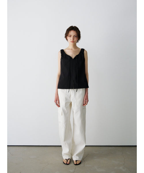 BREEZE TIE BLOUSE - 2 COLORS BLACK
