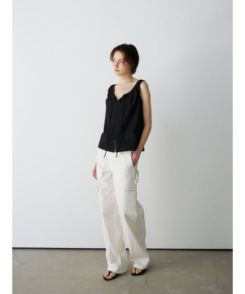 BREEZE TIE BLOUSE - 2 COLORS BLACK