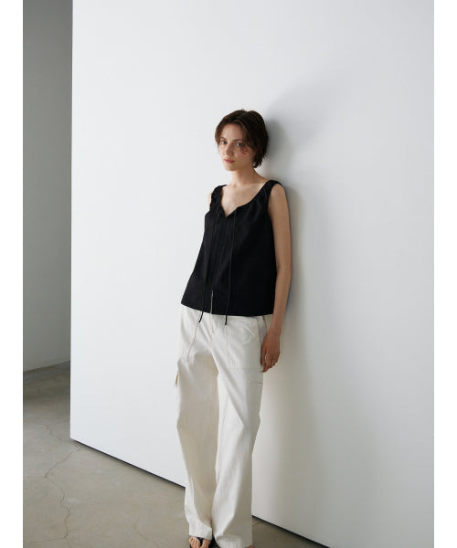 BREEZE TIE BLOUSE - 2 COLORS BLACK