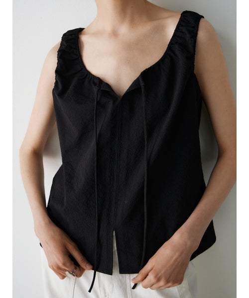 BREEZE TIE BLOUSE - 2 COLORS BLACK