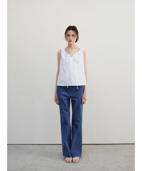 BREEZE TIE BLOUSE - 2 COLORS WHITE