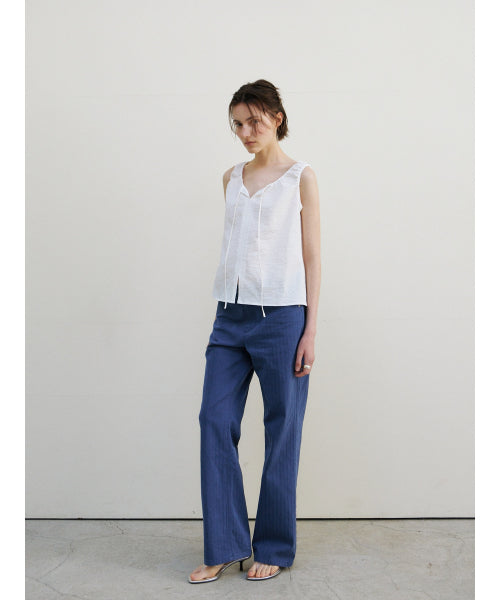 BREEZE TIE BLOUSE - 2 COLORS WHITE
