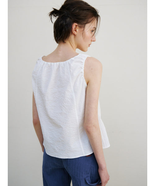 BREEZE TIE BLOUSE - 2 COLORS WHITE