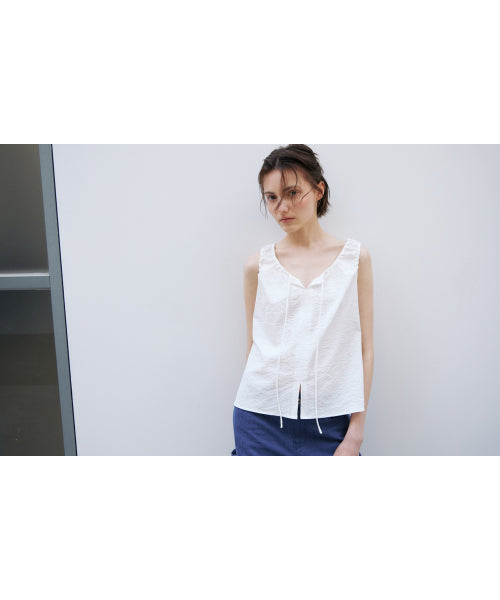 BREEZE TIE BLOUSE - 2 COLORS WHITE