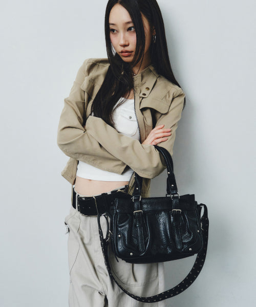 NOX MINI SHOULDER STRAP BAG - 2 COLORS BLACK