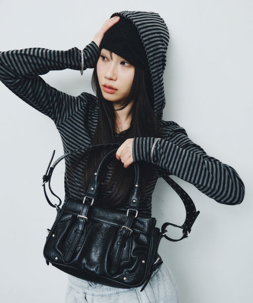 NOX MINI SHOULDER STRAP BAG - 2 COLORS BLACK