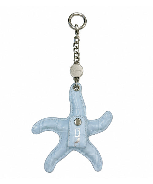 STUDDED STARFISH KEYRING BAG - 3 COLORS MARINE BLUE