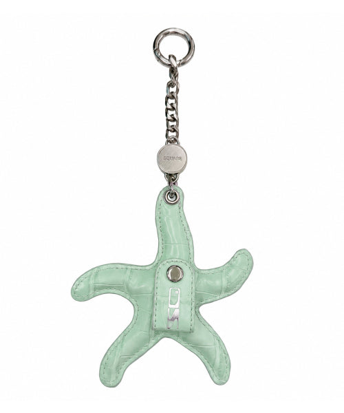 STUDDED STARFISH KEYRING BAG - 3 COLORS GREEN APPLE