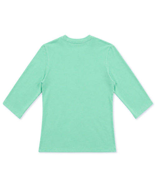 HALFTONE LETTERING 3/4 SLEEVE T-SHIRT - 3 COLORS MINT