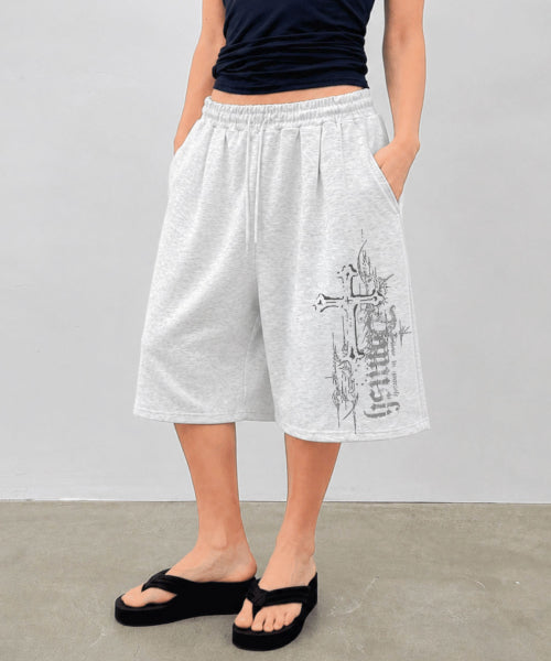 CROSS WIDE SHORT - 2 COLORS GREY