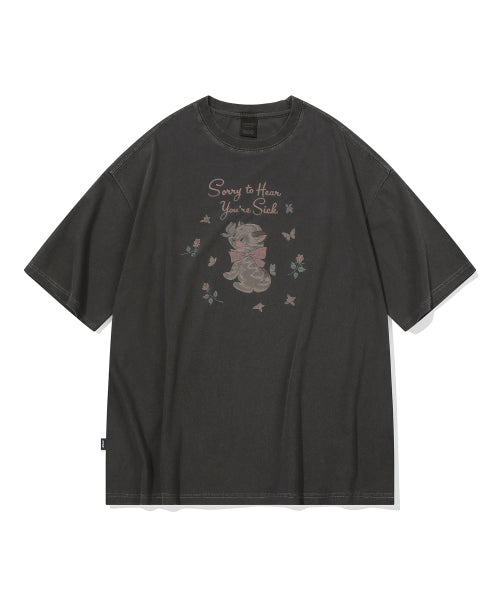 TEE PIGMENT SHORT SLEEVE TEE SMOKE BLACK
