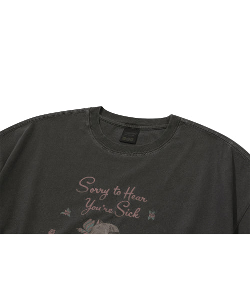 TEE PIGMENT SHORT SLEEVE TEE SMOKE BLACK