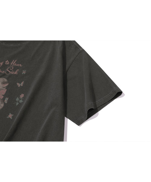 TEE PIGMENT SHORT SLEEVE TEE SMOKE BLACK