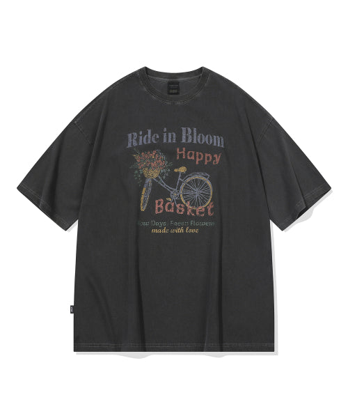 HAPPY PIGMENT SHORT SLEEVE TEE - 2 COLORS BLACK