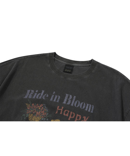 HAPPY PIGMENT SHORT SLEEVE TEE - 2 COLORS BLACK