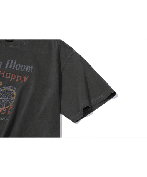 HAPPY PIGMENT SHORT SLEEVE TEE - 2 COLORS BLACK