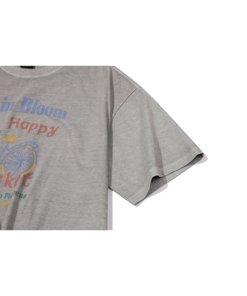 HAPPY PIGMENT SHORT SLEEVE TEE - 2 COLORS GREY