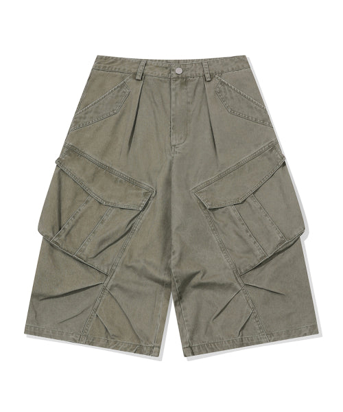 BERMUDA CARGO PANEL PANTS - 2 COLORS KHAKI