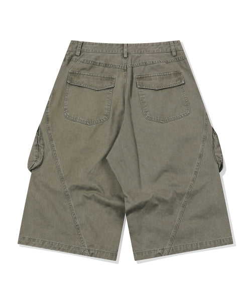 BERMUDA CARGO PANEL PANTS - 2 COLORS KHAKI