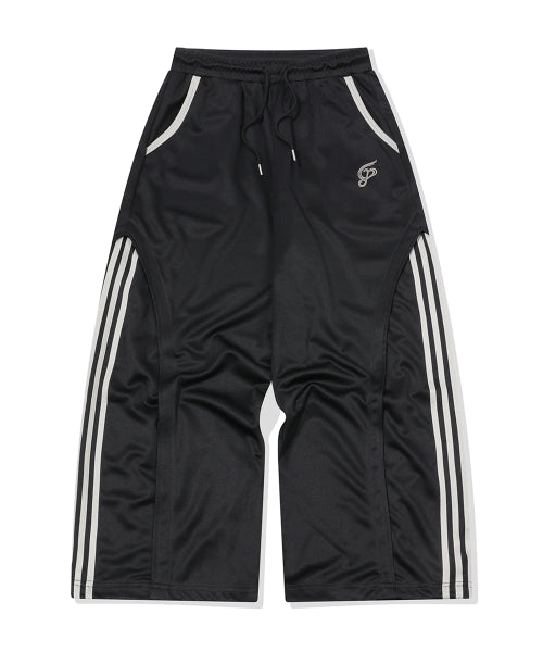 CURVED LINE TRACK PANTS - 2 COLORS BLACK
