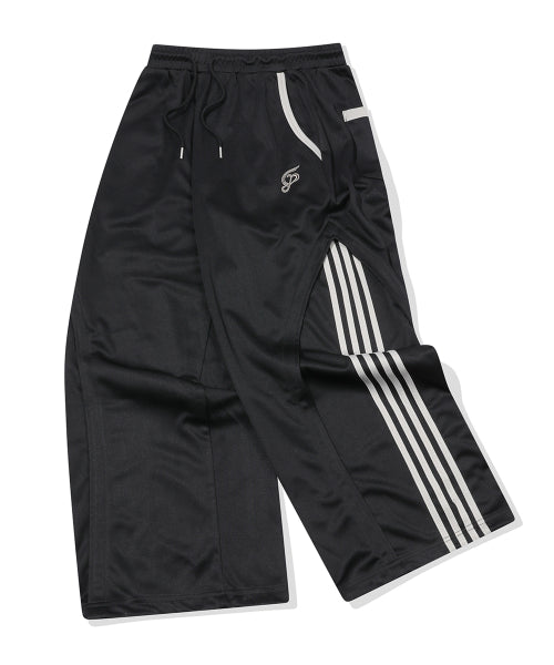 CURVED LINE TRACK PANTS - 2 COLORS BLACK