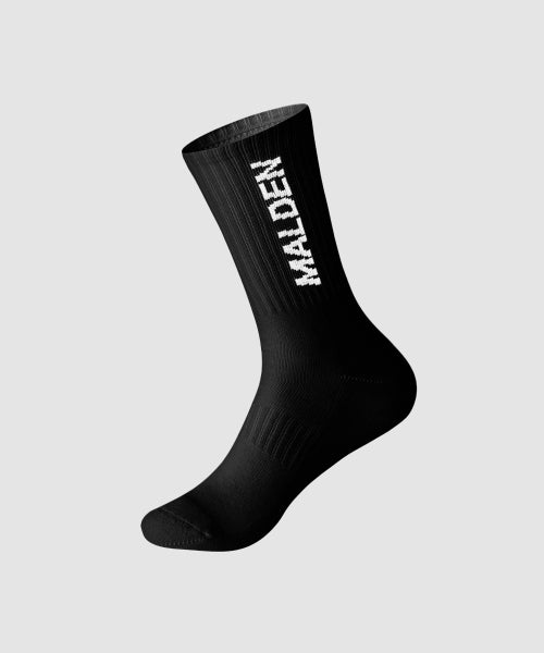 3-PACK LETTERING CREW SOCKS - 2 COLORS BLACK