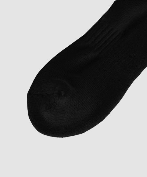 3-PACK LETTERING CREW SOCKS - 2 COLORS BLACK