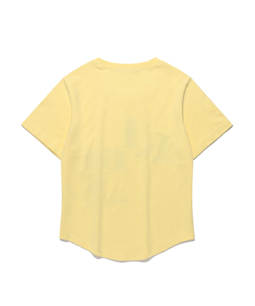 MESSY ALPHA LOGO T-SHIRT - 3 COLORS YELLOW