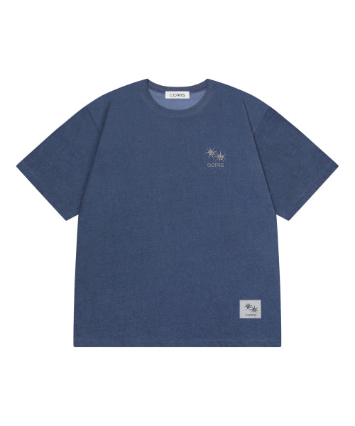 LORA SMALL LOGO PIGMENT SHORT SLEEVE TEE UNISEX - 3 COLORS BLACK