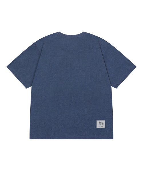 LORA SMALL LOGO PIGMENT SHORT SLEEVE TEE UNISEX - 3 COLORS BLACK