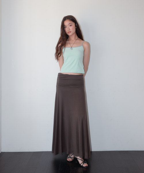 HOMEBODY THINGS CONTRAST STRAP SLEEVELESS - 2 COLORS GREEN