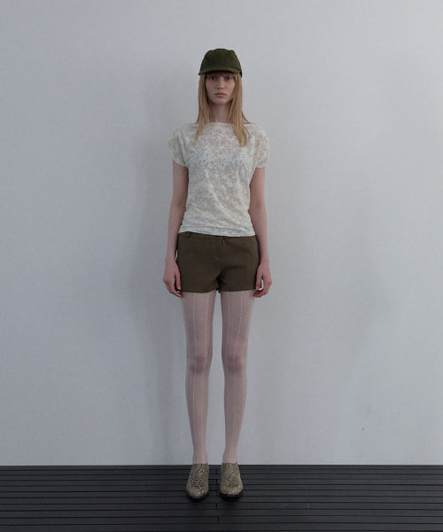JACQUARD COWL-NECK TOP_IVORY - 2 COLORS IVORY