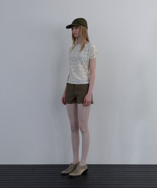 JACQUARD COWL-NECK TOP_IVORY - 2 COLORS IVORY