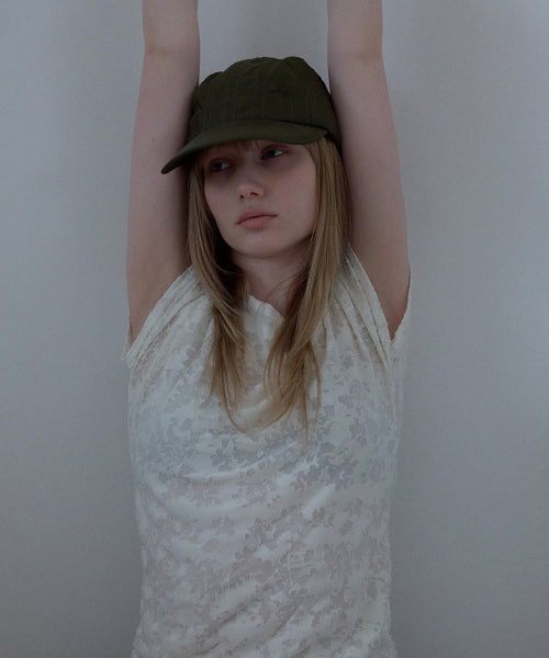 JACQUARD COWL-NECK TOP_IVORY - 2 COLORS IVORY