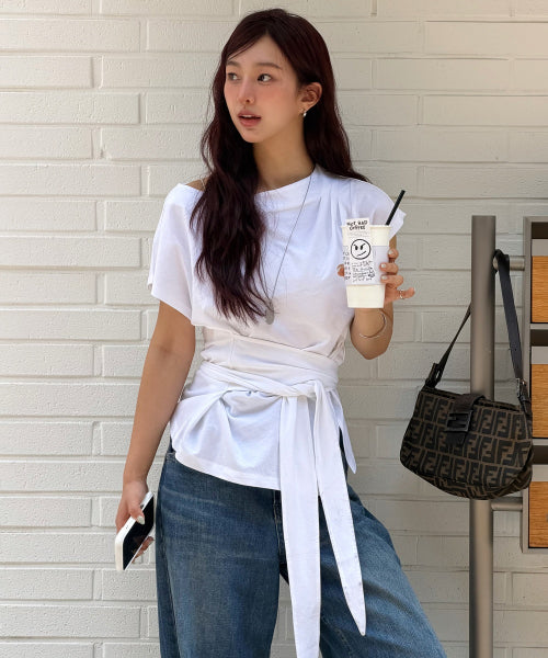 TEE T-SHIRT OW6ME6660 - 2 COLORS WHITE