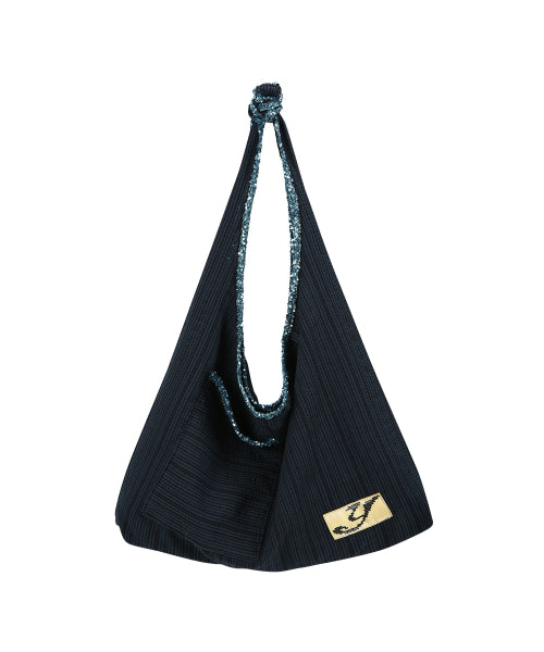 GLITTER BAG (NAVY STRIPE) NAVY