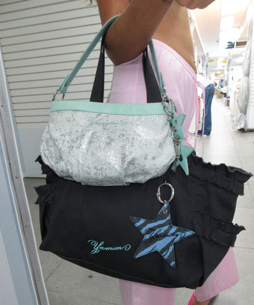 MINI DUMPLING BAG (DUSTY SILVER) SILVER