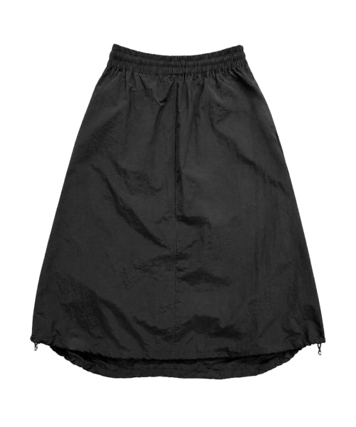 SHIRRING SKIRT BLACK
