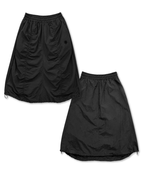 SHIRRING SKIRT BLACK