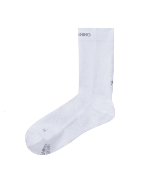 TECHNICAL CORE CUSHIONING RUNNING SOCKS - 2 COLORS WHITE