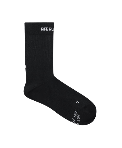 TECHNICAL CORE CUSHIONING RUNNING SOCKS - 2 COLORS BLACK