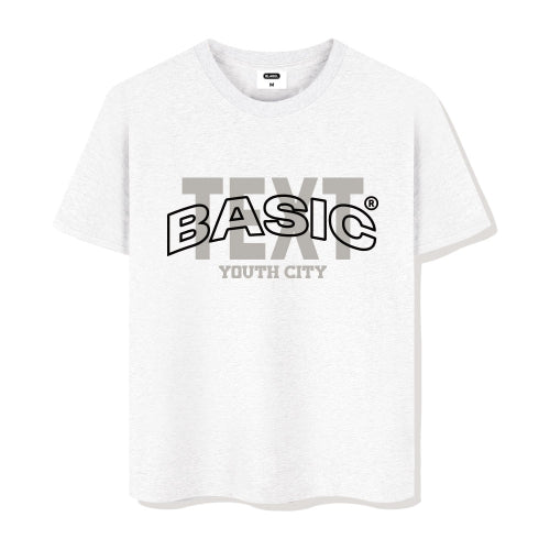 TEE OVERFIT SHORT SLEEVE TEE SHIRT 4 COLOR [BLSE_2002] - 4 COLORS WHITE