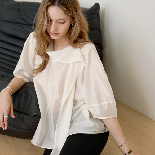 BLOUSE - 2 COLORS BEIGE