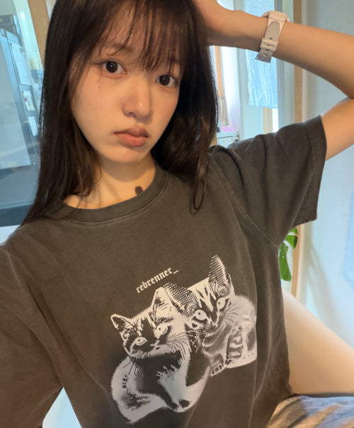 DTG SHORT SLEEVE TEE SHIRT CHARCOAL