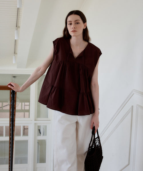 BLOUSE - 3 COLORS BROWN