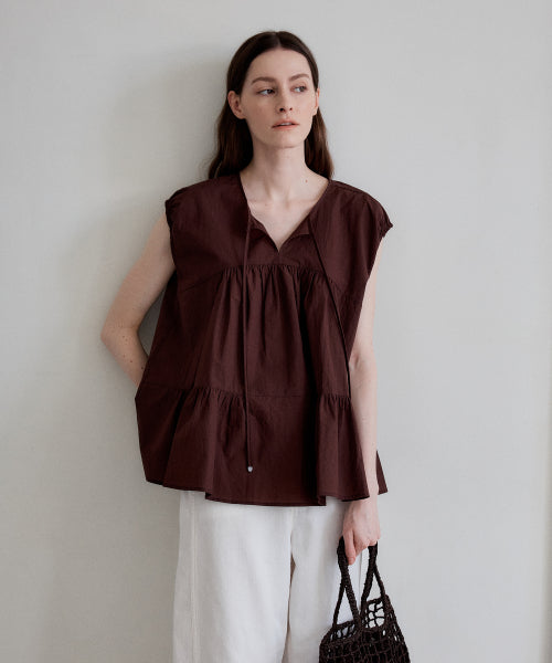 BLOUSE - 3 COLORS BROWN