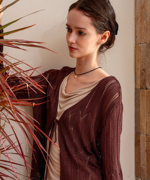 CARDIGAN - 2 COLORS BROWN