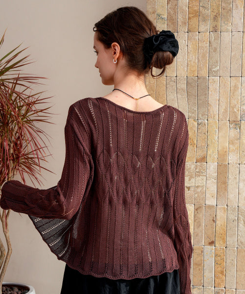 CARDIGAN - 2 COLORS BROWN