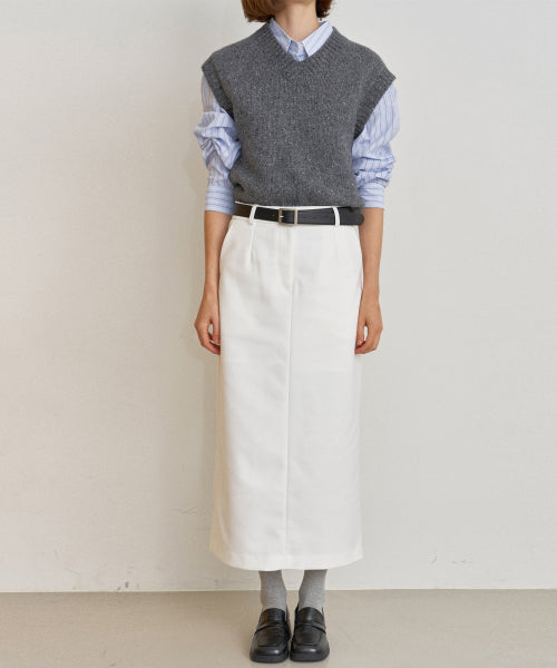 [3COLOR] V KNIT - 3 COLORS IVORY